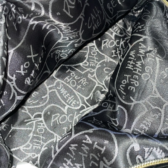 Betsey Johnson Black and Blue Floral Women's Bag - Picture 6 of 11